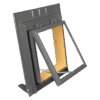 Dachfenster.png Universal-Dachausstiegsfenster 520 × 450 mm